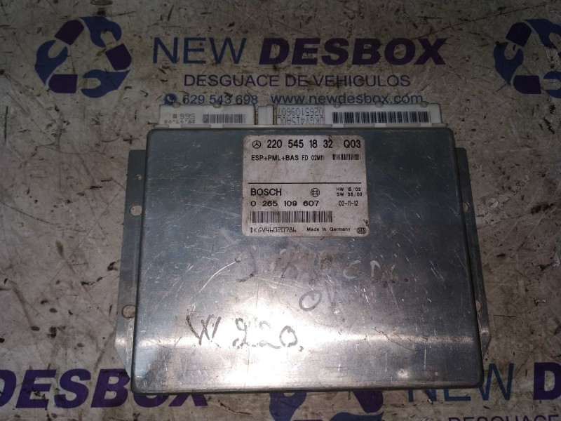 Recambio de centralita abs para mercedes-benz clase s (w220) berlina 3.2 cdi cat referencia OEM IAM 2205451832  