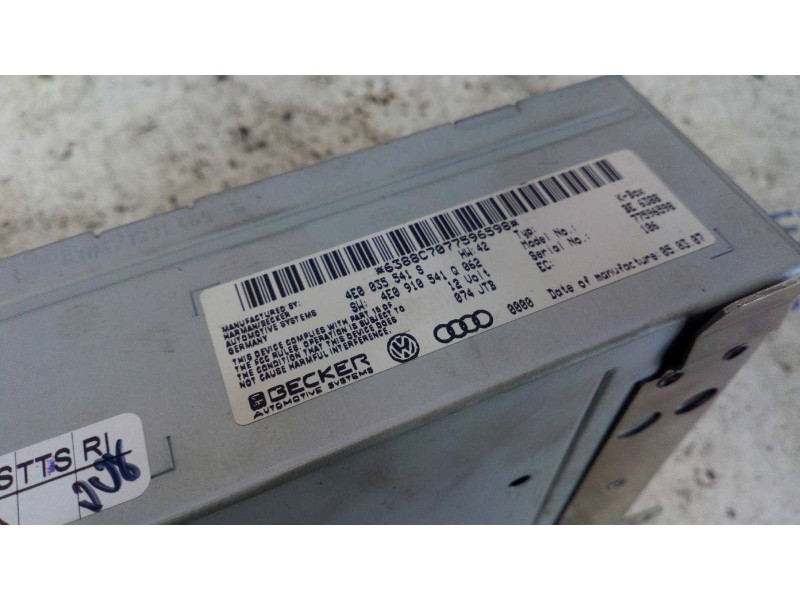 Recambio de sistema audio / radio cd para audi q7 (4l) 3.0 v6 24v tdi referencia OEM IAM 4E0035541  