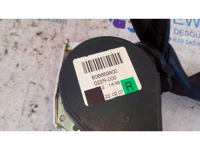 Recambio de cinturon trasero derecho para audi q7 (4l) 3.0 v6 24v tdi referencia OEM IAM 606669800  