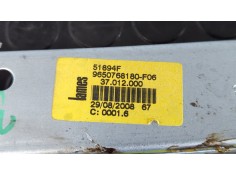 Recambio de elevalunas trasero izquierdo para peugeot 207 urban referencia OEM IAM 9650768180   2