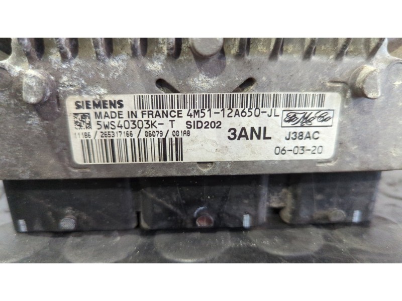 Recambio de centralita motor uce para ford focus c-max (cap) ghia (d) referencia OEM IAM 4M5112A650JL  