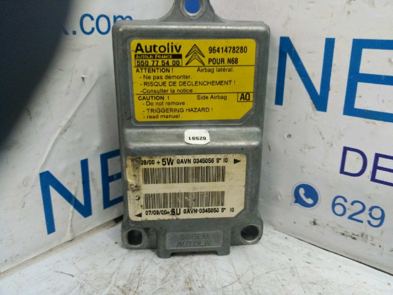 Recambio de centralita airbag para citroen xsara picasso 1.6 hdi cat (9hy / dv6ted4) referencia OEM IAM AUTOLIV550775400  