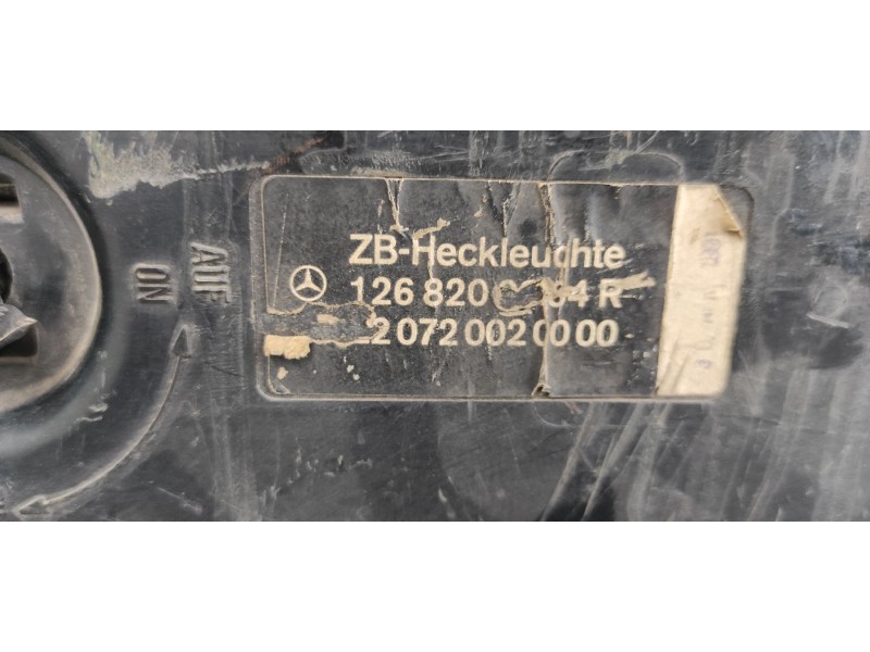 Recambio de piloto trasero derecho para mercedes-benz clase s (w126) berlina+coupe se 500 referencia OEM IAM 1268200764  