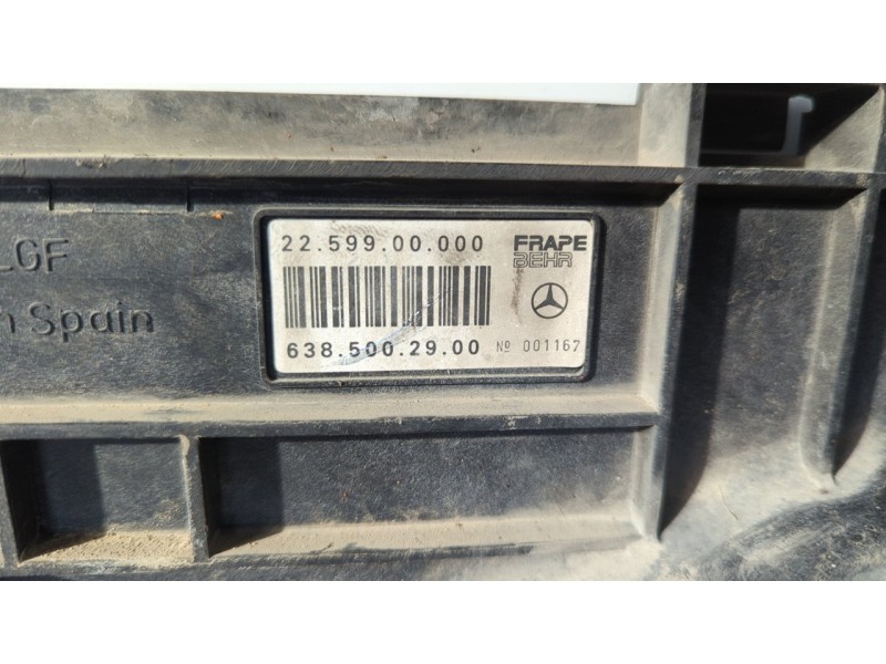 Recambio de electroventilador para mercedes-benz vito (w638) caja cerrada 110 d  (638.074) referencia OEM IAM 6385000993  