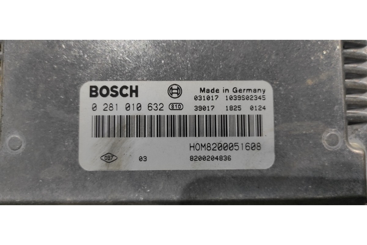 Recambio de centralita motor uce para renault trafic caja cerrada (ab 4.01) doble cabina l1h1 2,7t referencia OEM IAM H0M8200051