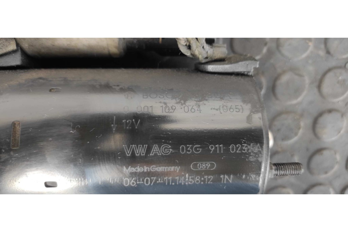 Recambio de motor arranque para audi a4 berlina (8e) 2.0 tdi 16v (103kw) referencia OEM IAM 03G911023A  