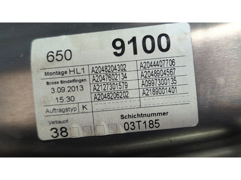 Recambio de elevalunas trasero izquierdo para mercedes-benz clase c (w204) lim. c 220 cdi blueefficiency amg edition (204.002) r
