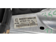 Recambio de elevalunas trasero derecho para peugeot 308 confort referencia OEM IAM 9680973680   2