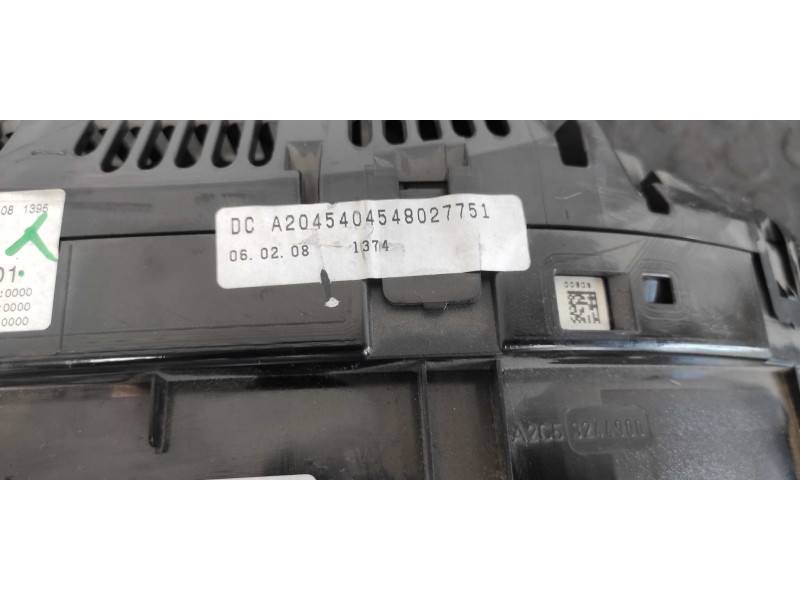 Recambio de cuadro instrumentos para mercedes-benz clase c (w204) berlina 2.2 cdi cat referencia OEM IAM A2045404548  