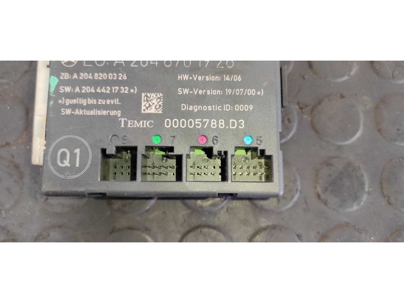 Recambio de centralita cierre para mercedes-benz clase c (w204) berlina 2.2 cdi cat referencia OEM IAM A2048701926  