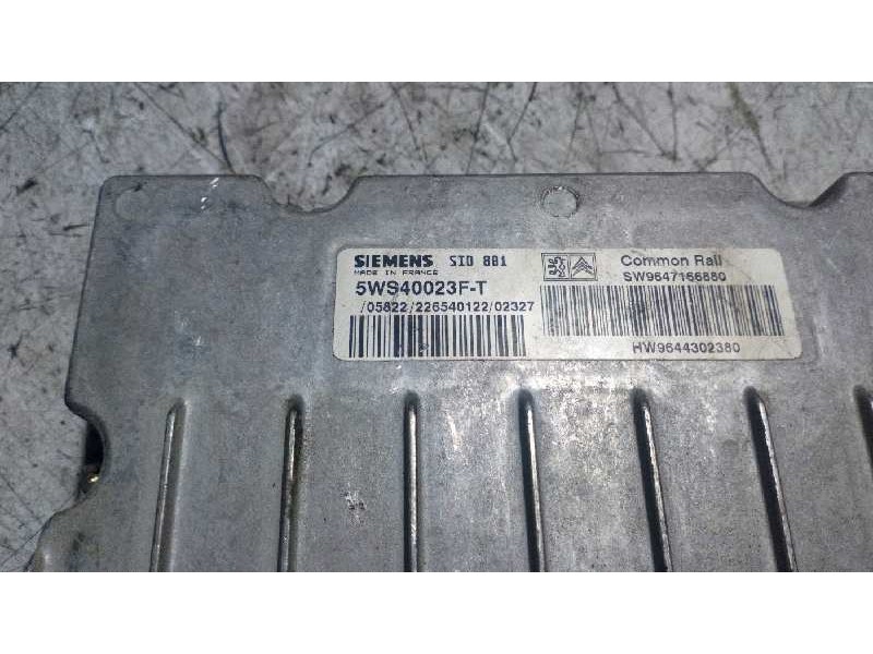 Recambio de centralita motor uce para citroen xsara berlina 2.0 hdi cat (rhy / dw10td) referencia OEM IAM 5WS40023FT  