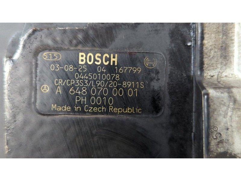 Recambio de bomba inyeccion para mercedes-benz clase c (w203) berlina 2.2 cdi cat referencia OEM IAM A6480700001  