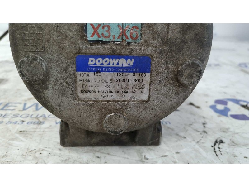 Recambio de compresor aire acondicionado para kia shuma ii 1.6 ls 4 berlina referencia OEM IAM 1204001109  