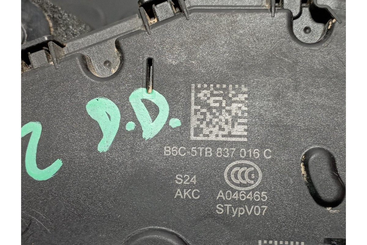 Recambio de cerradura puerta delantera derecha para volkswagen t-cross (d31) 1.0 tsi referencia OEM IAM B6C-5TB837016C  