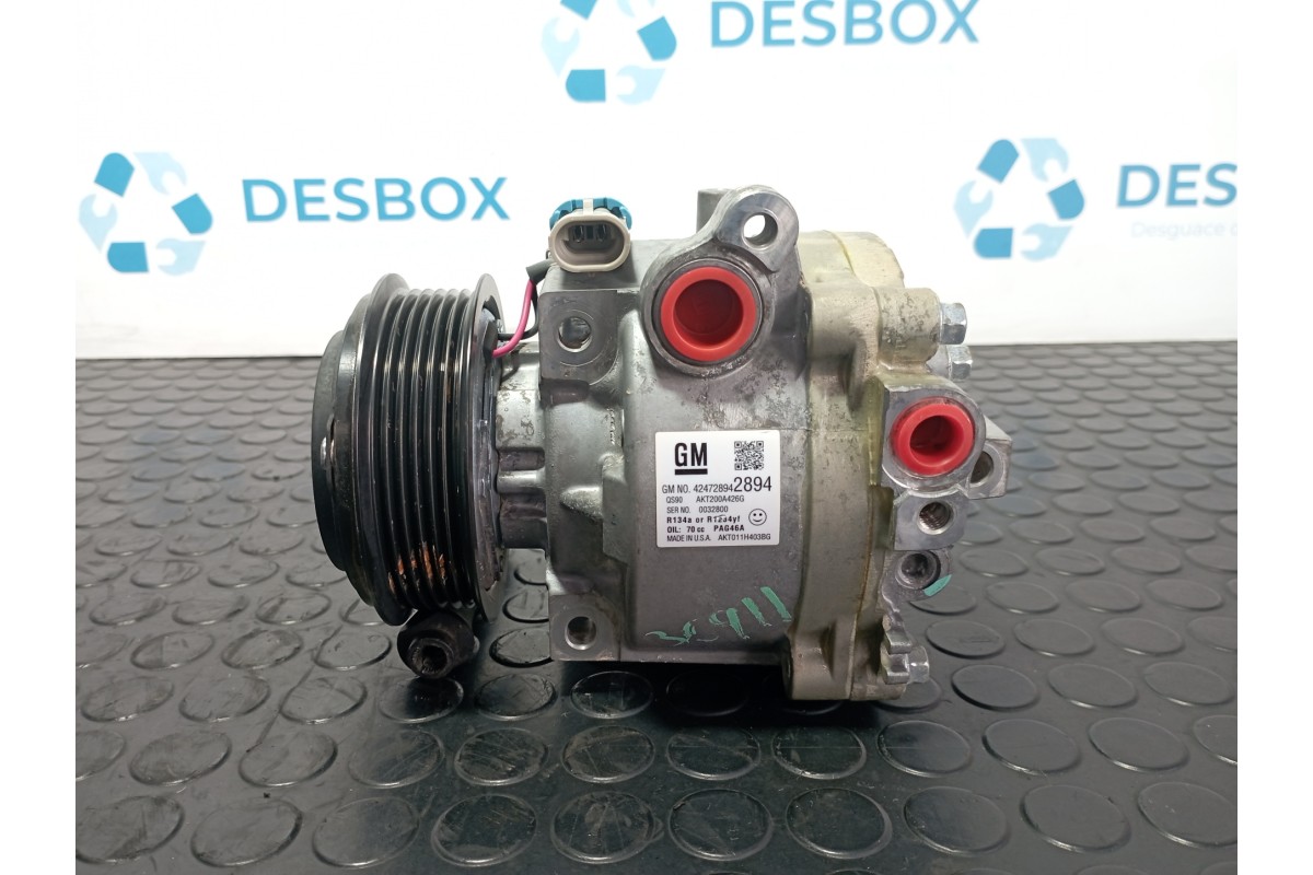 Recambio de compresor aire acondicionado para opel mokka x mokka x 1.3 i referencia OEM IAM 42472894  