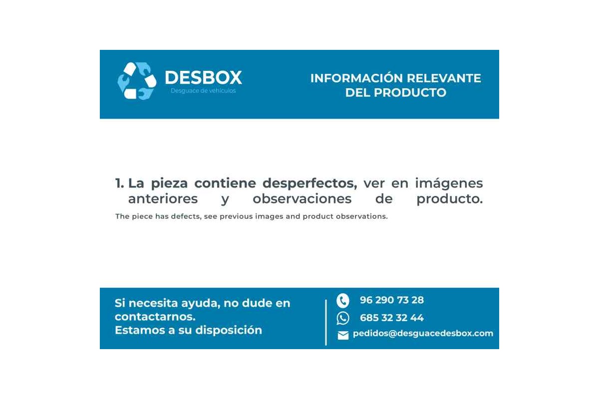 Recambio de cremallera direccion para fiat ducato caja cerrada (290 desde 08.90) 14 caja cerr. techo sobreelevado referencia OEM