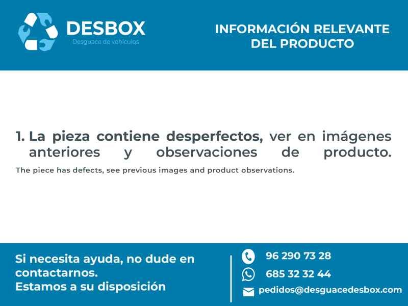 Recambio de paragolpes delantero para seat ibiza (6j5) 1.2 tsi referencia OEM IAM   