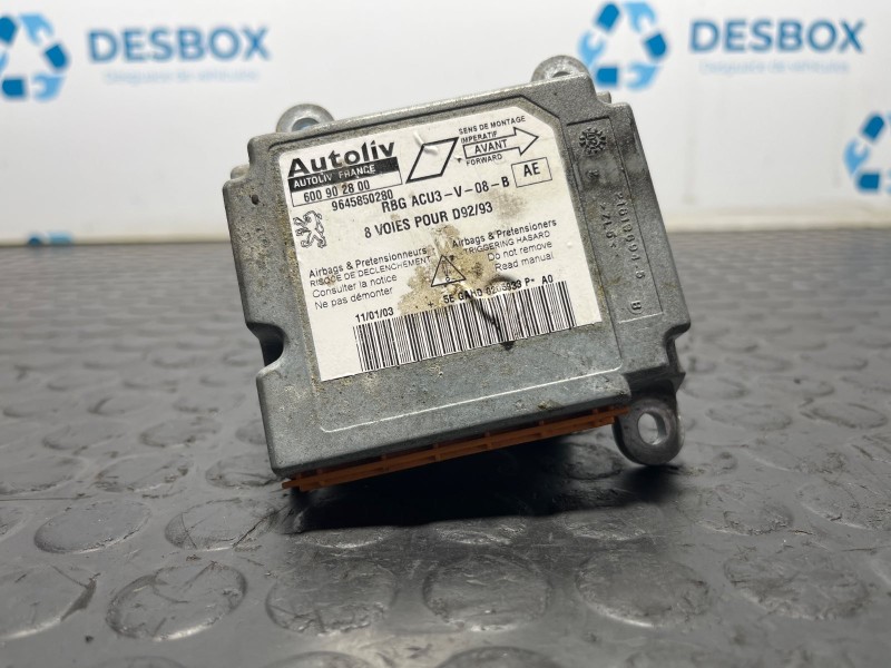 Recambio de centralita airbag para peugeot 406 berlina (s1/s2) srdt pack referencia OEM IAM 9645850280  