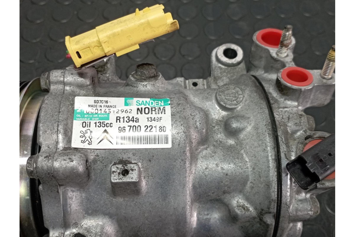 Recambio de compresor aire acondicionado para citroen c5 station wagon 1.6 hdi referencia OEM IAM 9670022180  