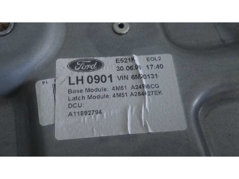 Recambio de elevalunas trasero izquierdo para ford focus berlina (cap) 1.6 tdci cat referencia OEM IAM 4M51A045H23  