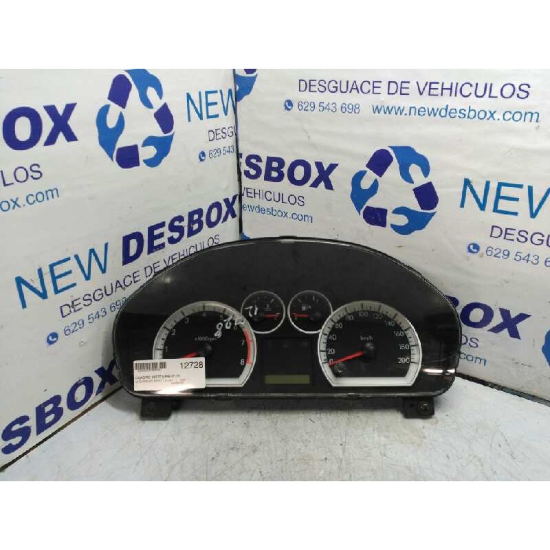 Recambio de cuadro instrumentos para chevrolet aveo 1.4 cat referencia OEM IAM 96652454  