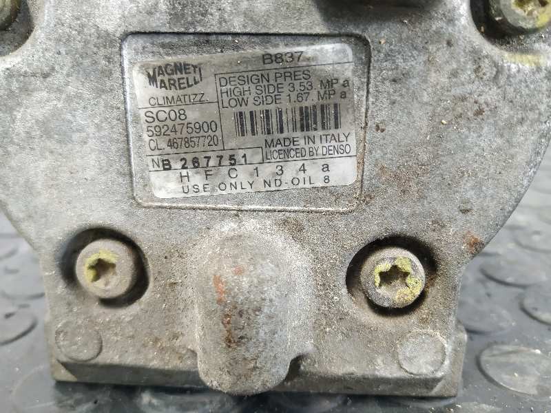 Recambio de compresor aire acondicionado para fiat punto berlina (188) 1.2 16v elx referencia OEM IAM 592475900  