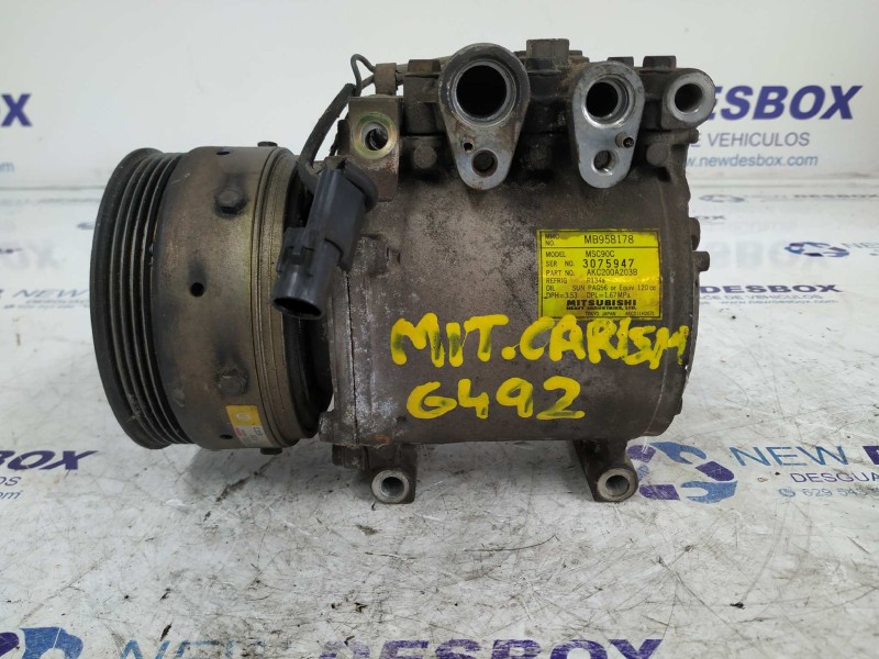 Recambio de compresor aire acondicionado para mitsubishi carisma berina 5 (da0) 1.6 cat referencia OEM IAM MB958178  