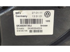 Recambio de elevalunas trasero derecho para volkswagen golf vi (5k1) rabbit referencia OEM IAM 5K4839730J   2