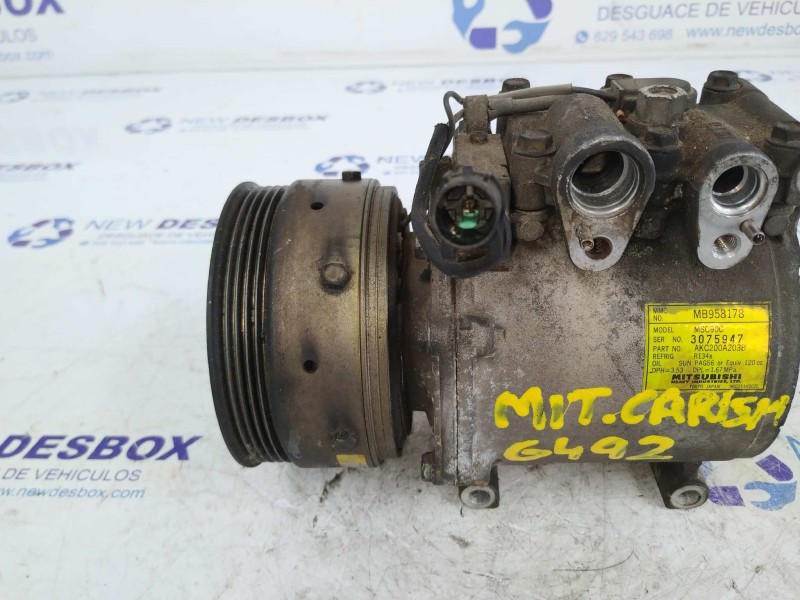 Recambio de compresor aire acondicionado para mitsubishi carisma berina 5 (da0) 1.6 cat referencia OEM IAM MB958178  