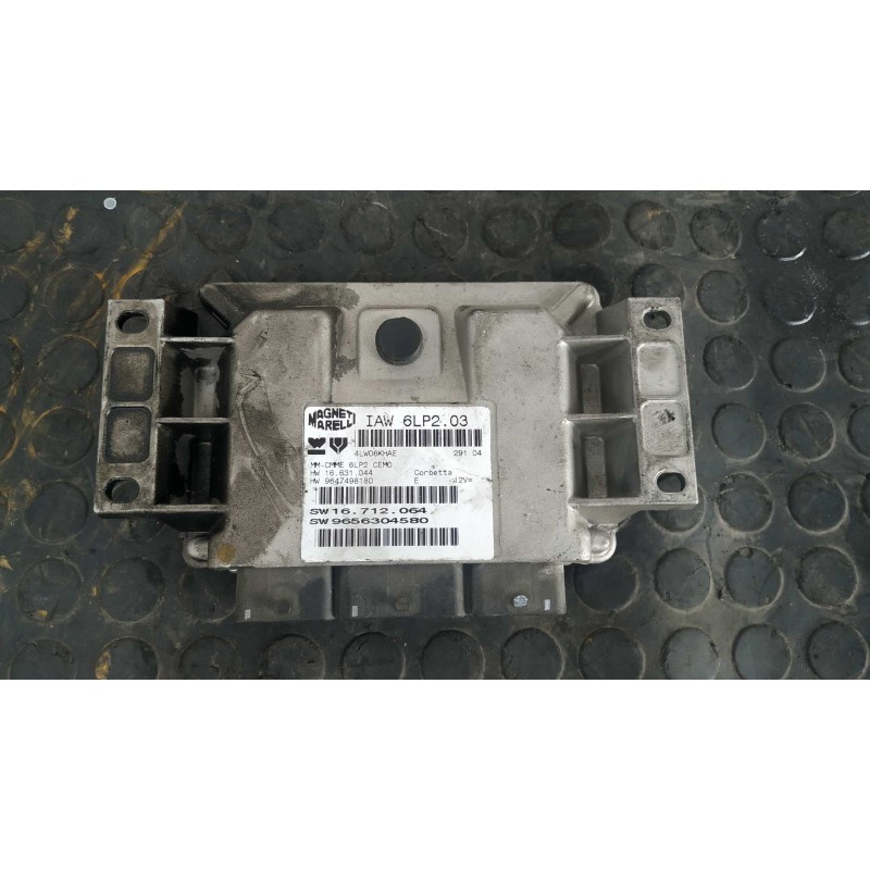Recambio de centralita motor uce para peugeot 206 berlina 1.4 16v cat (kfu / et3j4) referencia OEM IAM 9656304580  