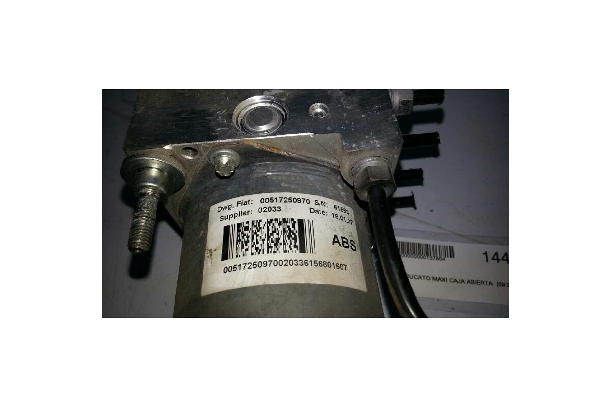 Recambio de abs para fiat ducato maxi caja abierta (09.2006 =>) 2.3 jtd cat referencia OEM IAM 51725097 971047100 