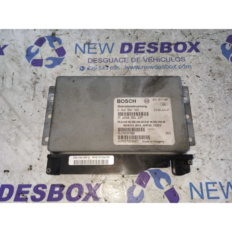 Recambio de centralita cambio automatico para citroen c5 berlina 2.2 hdi sx automático referencia OEM IAM 9659205980  