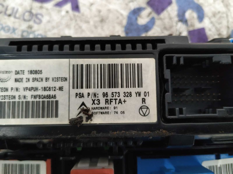Recambio de mando climatizador para citroen c5 berlina 2.2 hdi sx automático referencia OEM IAM 96573328  