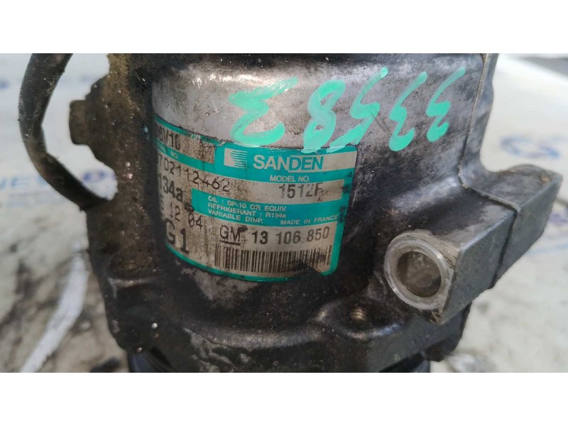 Recambio de compresor aire acondicionado para opel combo (corsa c) cargo referencia OEM IAM 13106850  