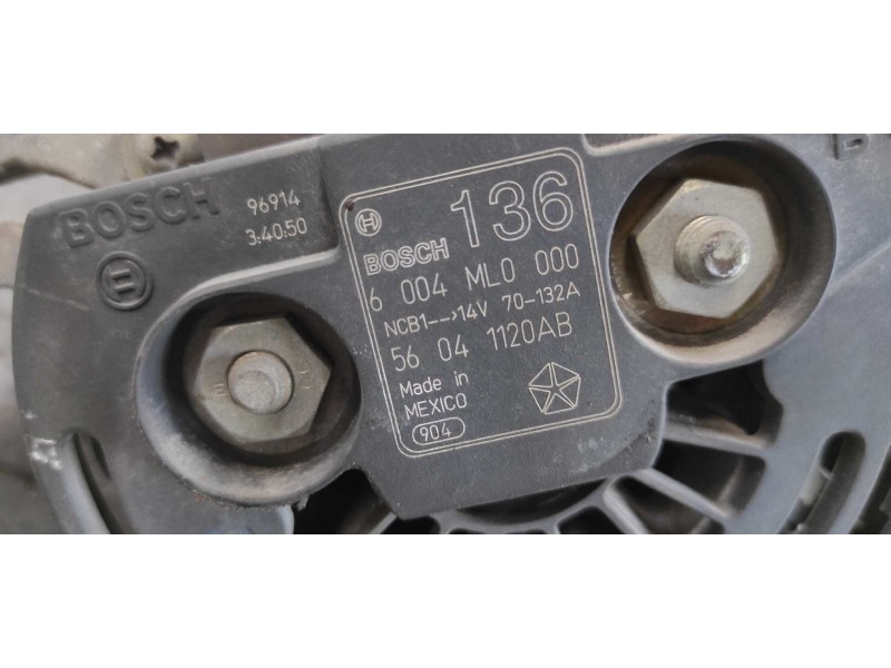 Recambio de alternador para chrysler jeep gr.cherokee (wj/wg) 4.7 v8 cat referencia OEM IAM 56041120AB  