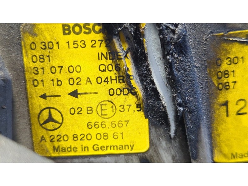 Recambio de faro derecho para mercedes-benz clase s (w220) berlina 320 cdi (220.026) referencia OEM IAM A2208200861  