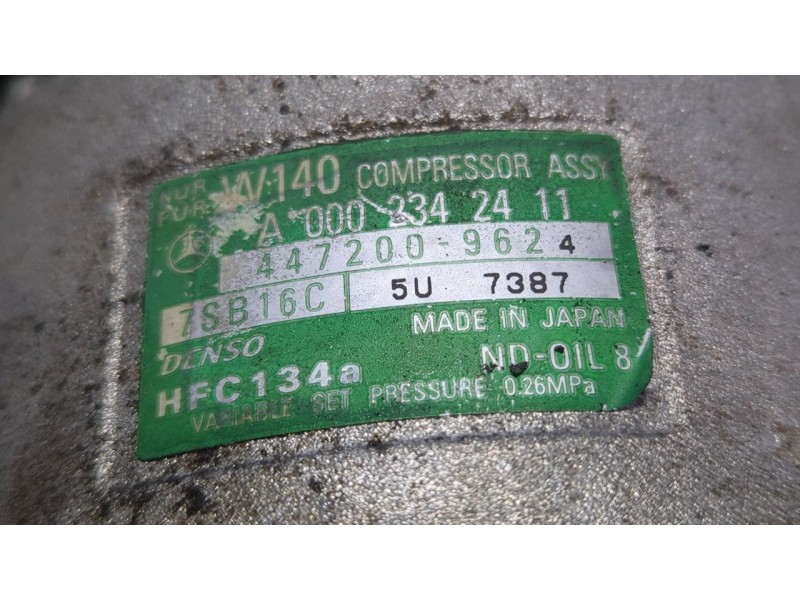 Recambio de compresor aire acondicionado para mercedes-benz vito (w638) caja cerrada 110 cdi  (638.094) referencia OEM IAM   