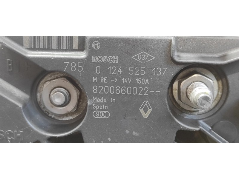 Recambio de alternador para nissan interstar mod. 04 (x70) 2.5 dci diesel cat referencia OEM IAM 0124525137  