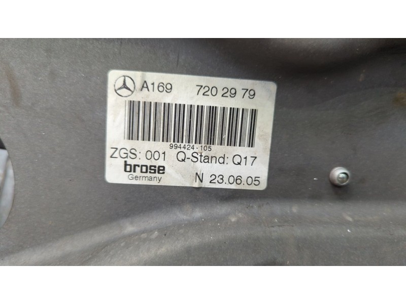 Recambio de elevalunas delantero izquierdo para mercedes-benz clase a (w169) a 170 a-edition referencia OEM IAM A1697202979  