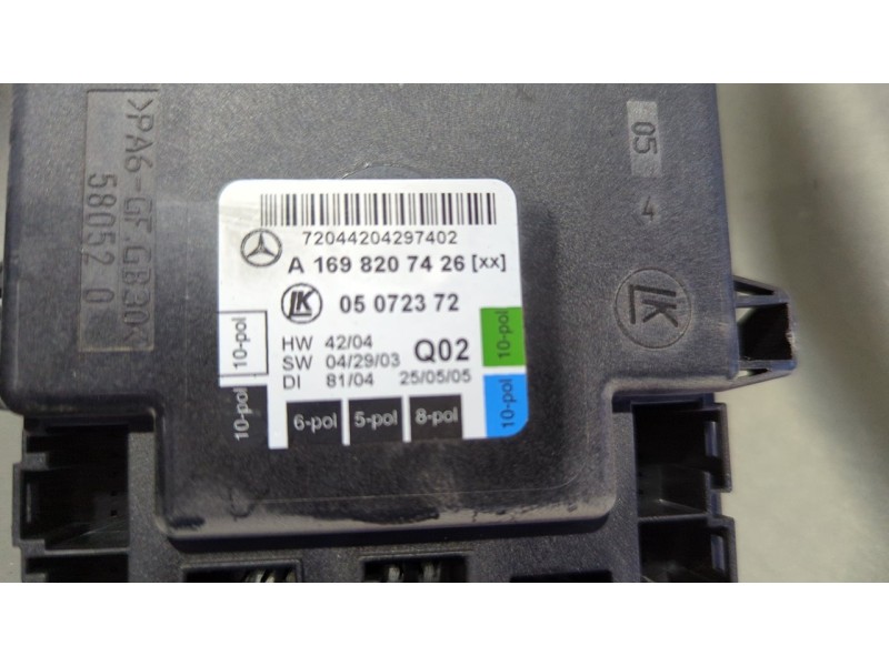 Recambio de elevalunas trasero derecho para mercedes-benz clase a (w169) a 170 a-edition referencia OEM IAM A1697301479  
