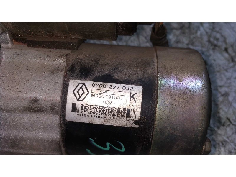 Recambio de motor arranque para renault megane ii berlina 5p 1.5 dci diesel referencia OEM IAM 8200227092  