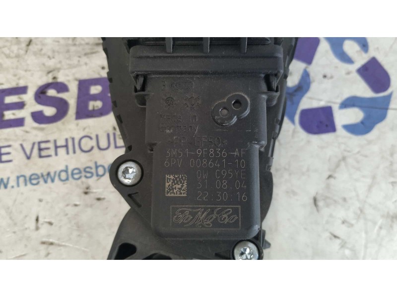 Recambio de potenciometro pedal para ford focus c-max (cap) 1.6 tdci cat referencia OEM IAM 3M519F836AF  