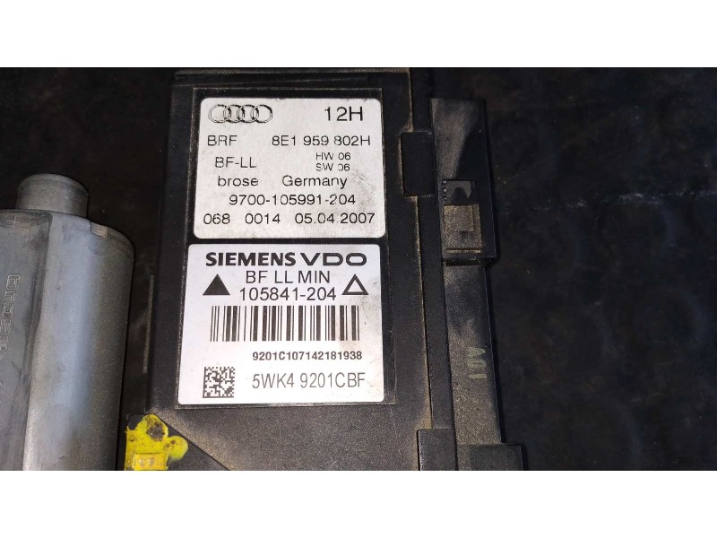 Recambio de motor elevalunas delantero derecho para audi a4 berlina (8e) 2.0 tdi referencia OEM IAM 8E1959802H  