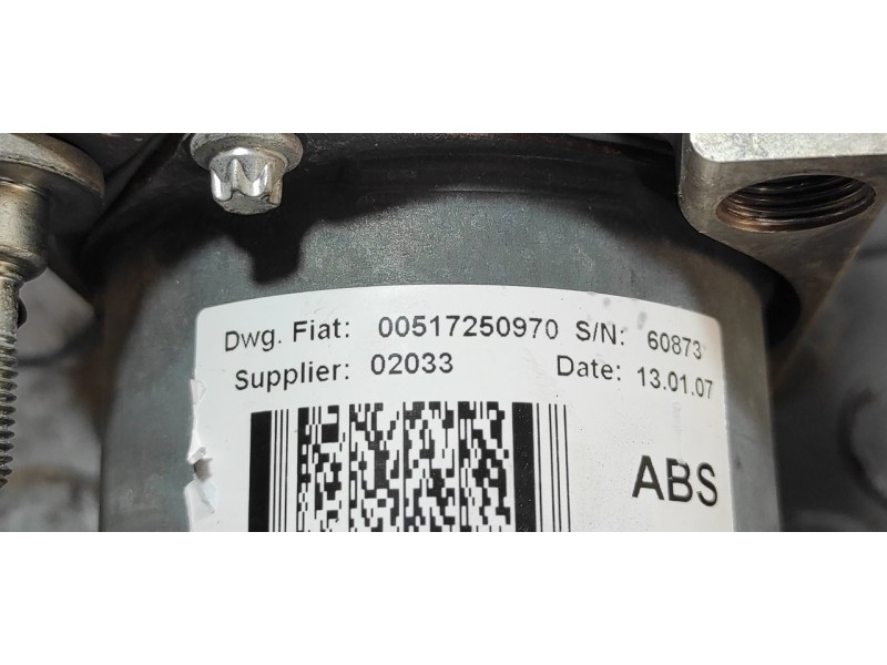 Recambio de abs para fiat ducato caja abeirta 33 (06.2006 =>) 2.3 jtd cat referencia OEM IAM 00517250970  