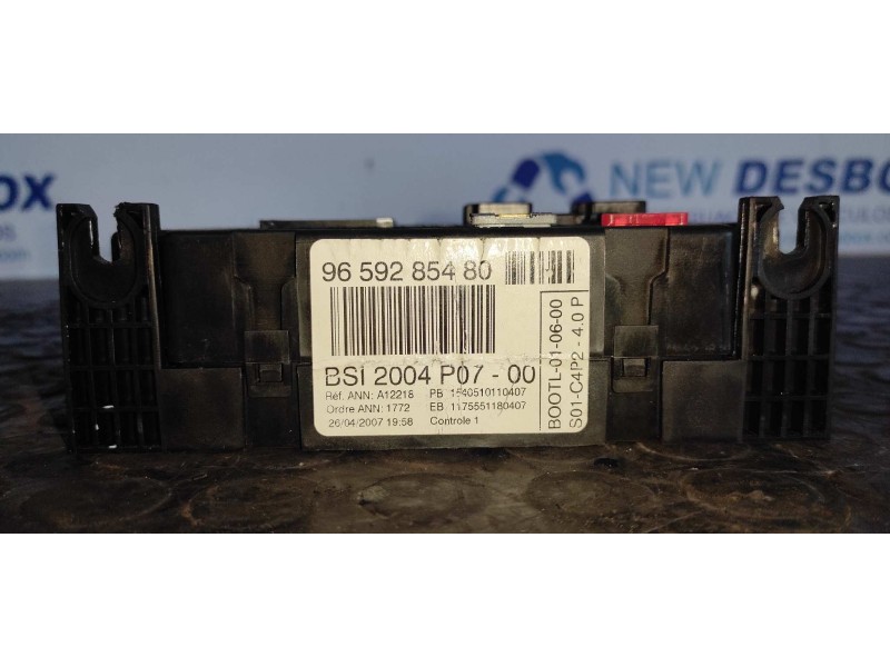 Recambio de centralita bsi para peugeot 207 cc 1.6 hdi fap cat (9hz / dv6ted4) referencia OEM IAM 9659285380  