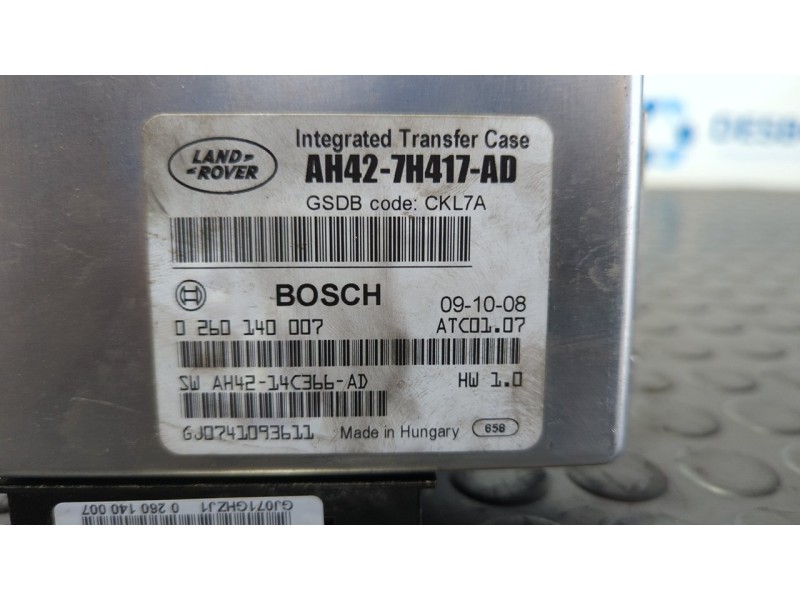 Recambio de centralita cambio automatico para land rover range rover sport autobiography limited edition referencia OEM IAM AH42