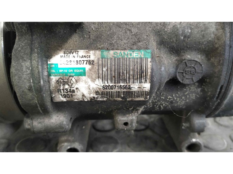 Recambio de compresor aire acondicionado para nissan kubistar (x76) 1.5 dci turbodiesel cat referencia OEM IAM 8200716562  
