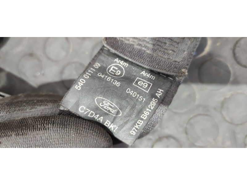 Recambio de cinturon delantero izquierdo para ford ka (ccq) 1.3 8v duratec cat referencia OEM IAM 97KBB61295AH  