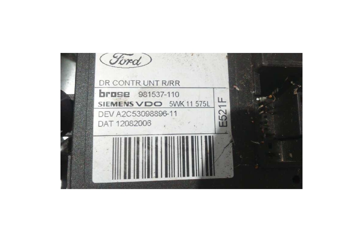 Recambio de motor elevalunas trasero derecho para ford focus c-max (cap) 1.6 tdci cat referencia OEM IAM   