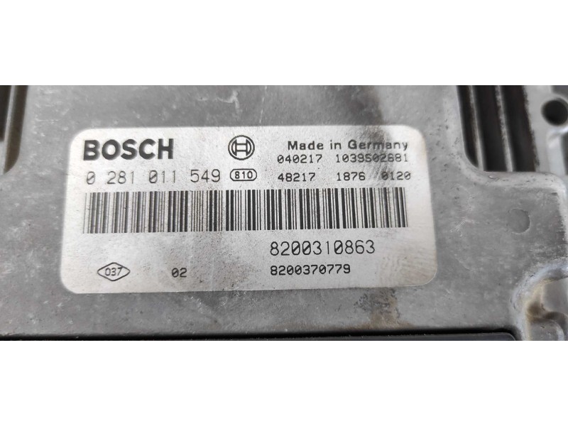 Recambio de centralita motor uce para renault megane ii berlina 3p confort authentique referencia OEM IAM 8200310863  